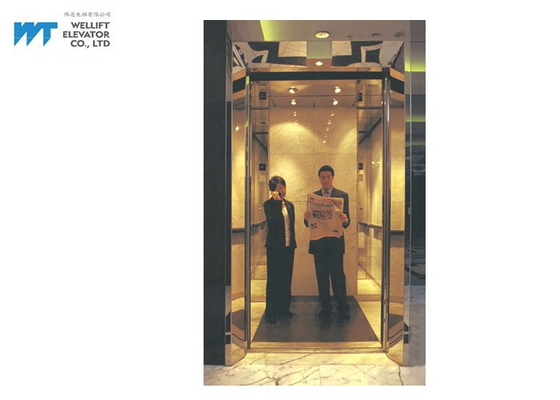 ascensore per persone elettrico della cabina di altezza di 2.8M, tipo elevatore della trazione della porta di piano di altezza di 2.4M