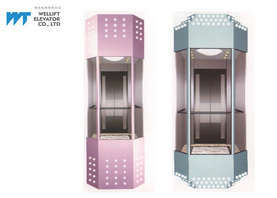 Elevatore di vetro panoramico di forma del diamante 180 gradi che fanno un giro turistico per l'hotel/costruzione commerciale