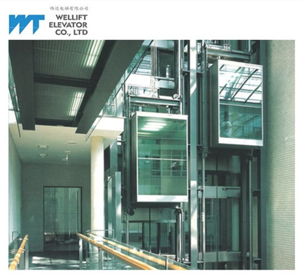 L'elevatore di vetro panoramico di controllo di VVVF adotta il carico Gearless 630-1600KG dell'azionamento