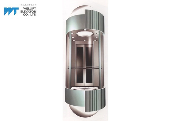 Decorazione acrilica della cabina dell'elevatore di progettazione del semicerchio per l'ascensore moderno di Hotle