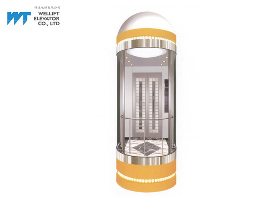 La decorazione dell'ascensore di osservazione acciaio inossidabile acrilico/, progettazione della gabbia dell'elevatore ha personalizzato il colore