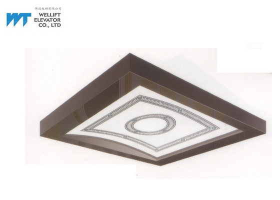 Progettazione del soffitto dell'elevatore di forma della geometria, mattonelle molli del soffitto dell'elevatore di illuminazione